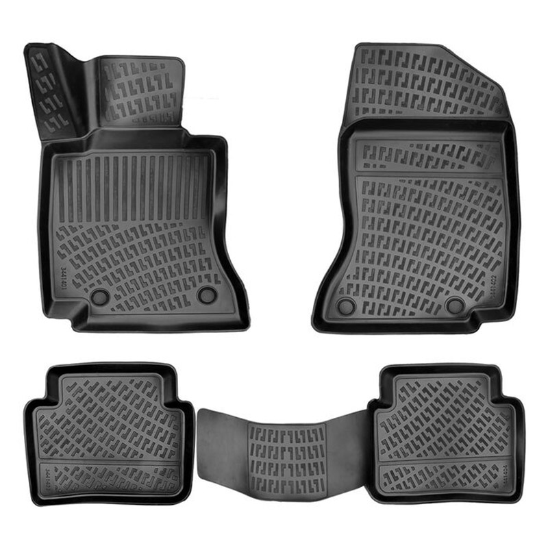 Βλησαρούλης Car Center - Πατάκια Σκαφάκια 3D Από Λάστιχο TPE Για Mercedes C-Class W206 2021+ Rizline 4 Τεμάχια Μαύρα