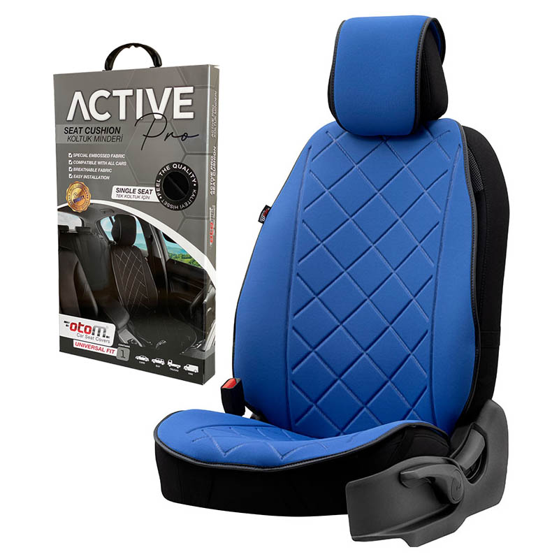 Βλησαρούλης Car Center - Πλατοκάθισμα Αυτοκινήτου Otom Active Pro Ύφασμα Lacoste Ανάγλυφο Καπιτονέ Μπλε ACTP-105 1 Τεμάχιο