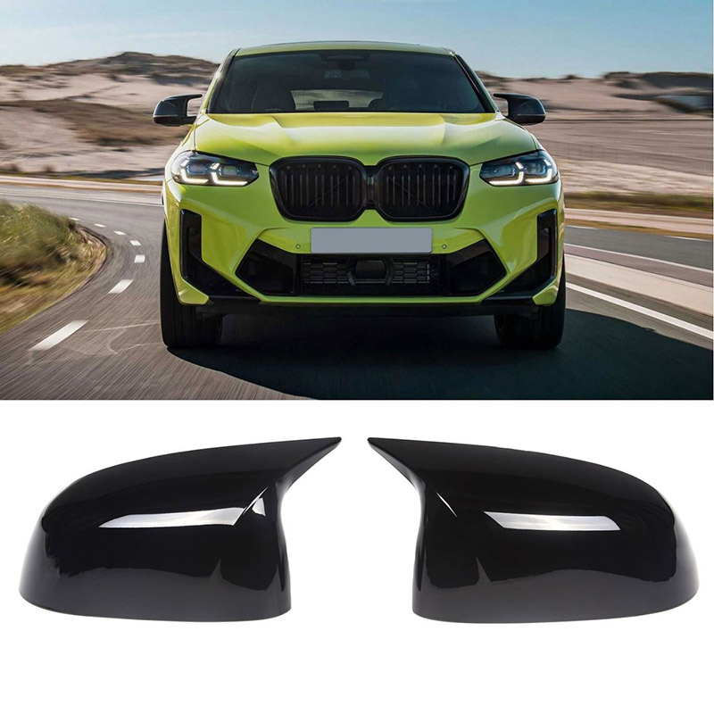 Βλησαρούλης Car Center - Καπάκια Καθρεφτών Για Bmw X3 G01, X4 G02, X5 G05, X6 G06 & X7 G07 M4 Look Γυαλιστερό Μαύρο 2 Τεμάχια