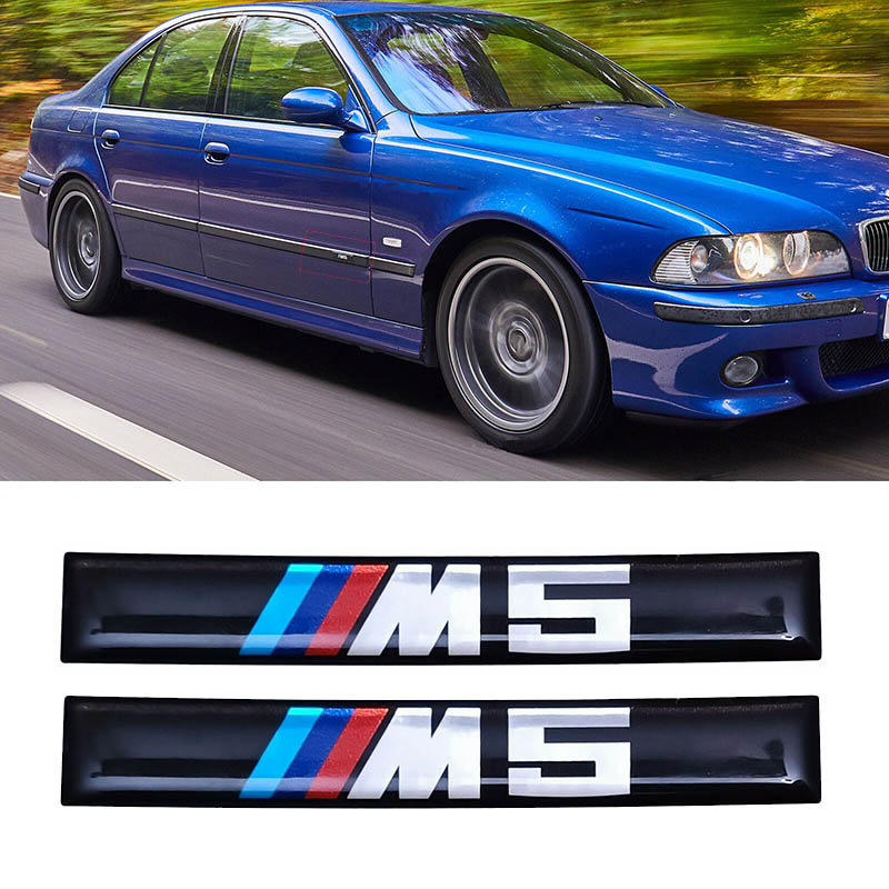 Βλησαρούλης Car Center - Αυτοκόλλητο Σήμα Bmw M5 11x1.5 cm Με Επικάλυψη Σμάλτου 2 Τεμάχια