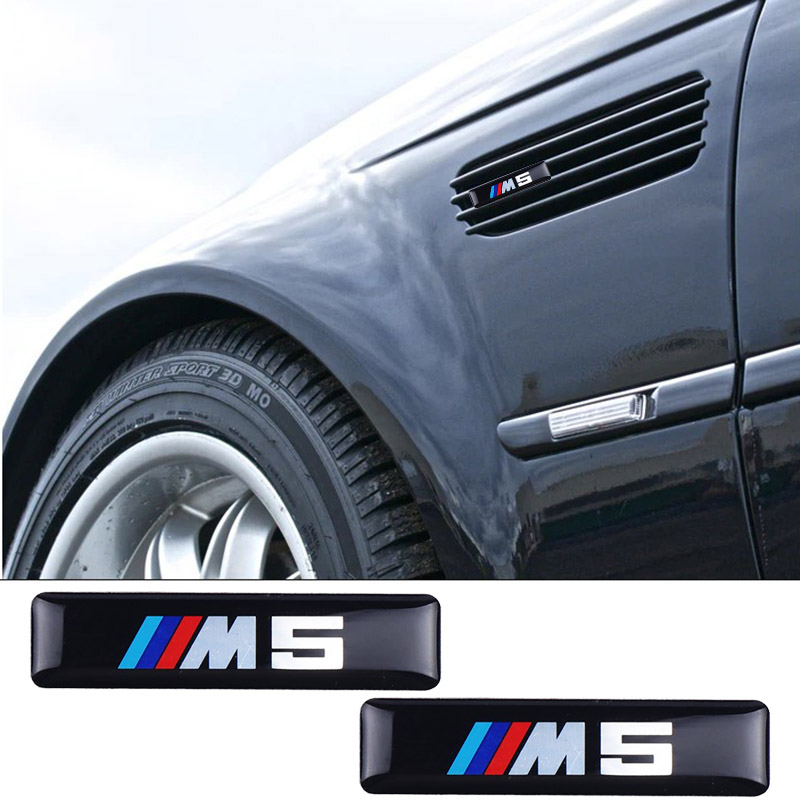 Βλησαρούλης Car Center - Αυτοκόλλητο Σήμα Bmw M5 5.5x1.2cm Με Επικάλυψη Σμάλτου 2 Τεμάχια