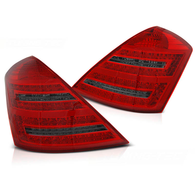 Βλησαρούλης Car Center - Πισινά Φανάρια Set Για Mercedes-Benz S-Class W221 05-09 Led Dynamic Κόκκινο/Φιμέ