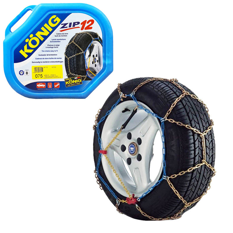 Βλησαρούλης Car Center - Αλυσίδες Χιονιού Konig No Problem Zip No 75(70-80) 12mm 2 Τεμάχια