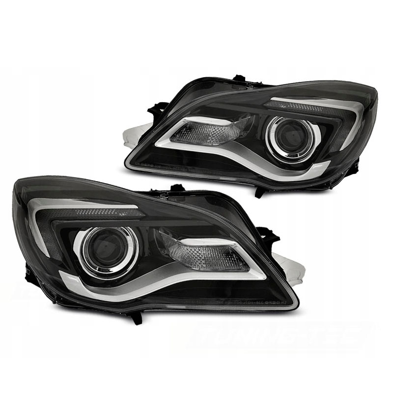 Βλησαρούλης Car Center - Μπροστινά Φανάρια Set Για Opel Insignia 13-17 Led TRU DRL Μαύρα LPOPB2