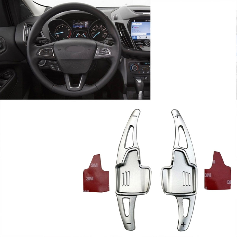 Βλησαρούλης Car Center - Paddles Shift Αλουμινίου Για Ford Focus 15-19 Ασημί 2 Τεμάχια