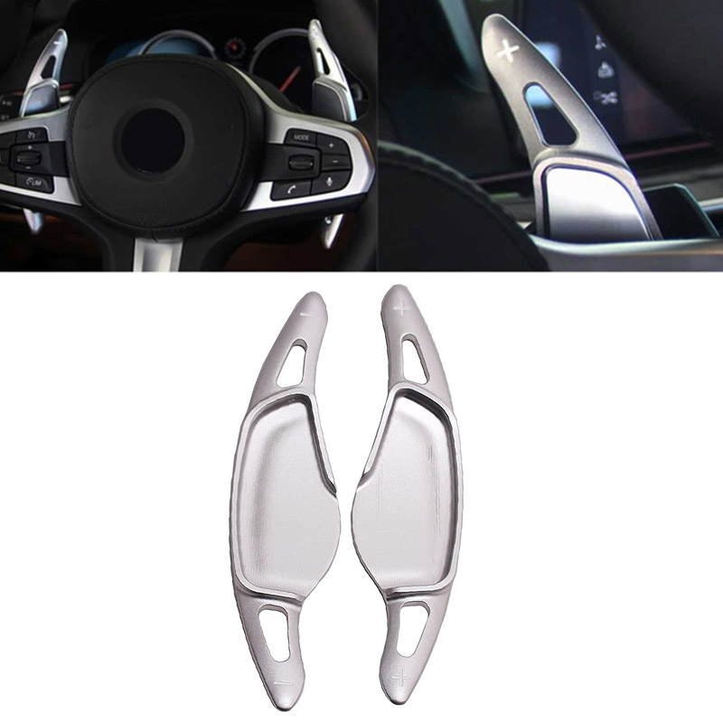 Βλησαρούλης Car Center - Paddles Shift Αλουμινίου Για BMW Series 5 G30/G31 2017- Ασημί 2 Τεμάχια