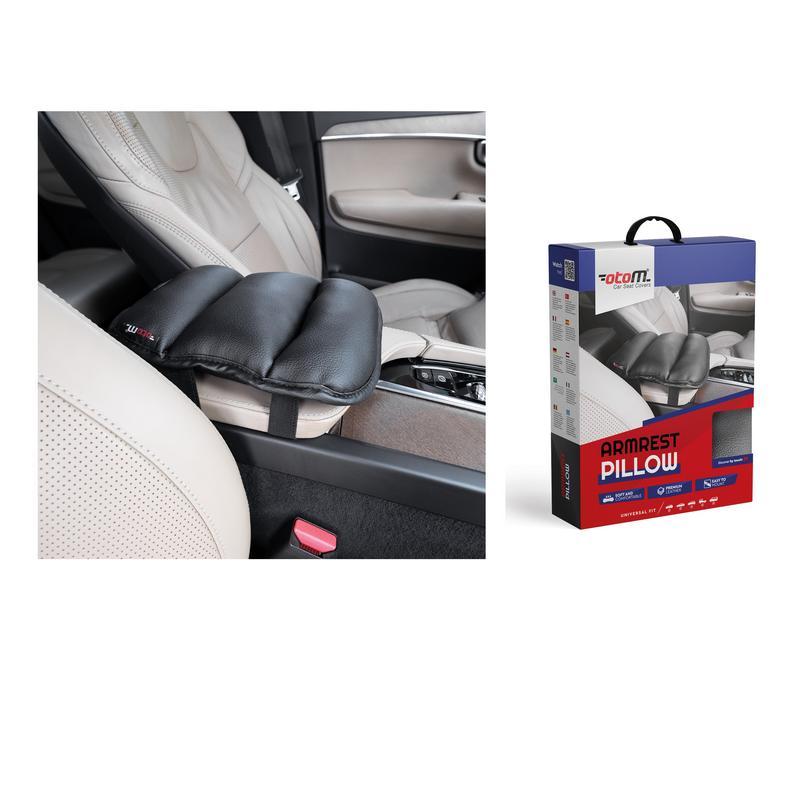 Βλησαρούλης Car Center - Μαξιλαράκι Τεμπέλη / Κονσόλας Χειροφρένου Από Δερματίνη Μαύρο Otom APW-101 1 Τεμάχιο