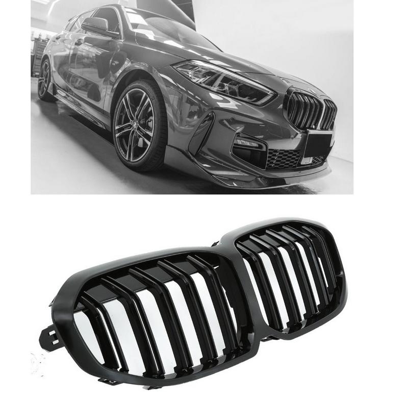 Βλησαρούλης Car Center - Καρδιές Μάσκας Για Bmw 1 F40 / F41 19+ M4 Look Με Διπλή Γρίλια Μαύρο Γυαλιστερό 1 Τεμάχιο