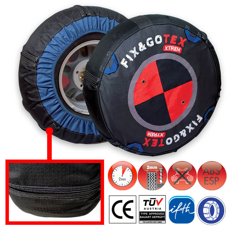 Βλησαρούλης Car Center - Αντιολισθητικό Πανί - Χιονοκουβέρτα Ελαστικών Fix&Go Tex Νo.S1 SUV 2 Τεμάχια