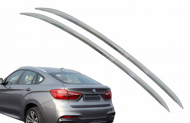 Βλησαρούλης Car Center - Μπάρες Οροφής Railing Για BMW F16 14-19 Flush-Rails Αλουμινίου Ασημί 2 Τεμάχια