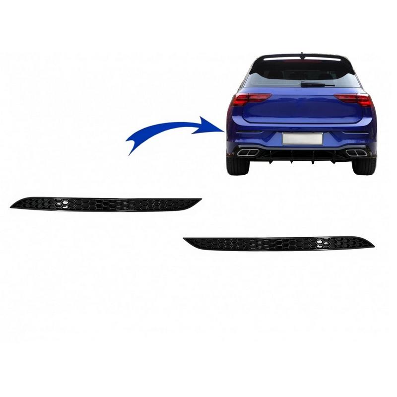 Βλησαρούλης Car Center - Delete Kit Αντανακλαστικών Πίσω Προφυλακτήρα VW Golf VIII (8) 20+ Standard / R / GTI Honeycomb 2 Τεμάχια