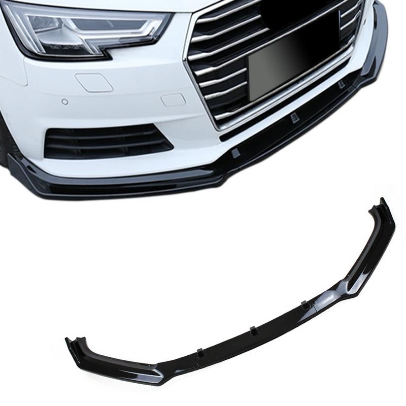 Βλησαρούλης Car Center - Μπροστινό Spoiler Για Audi A4 B9 15-19 Γυαλιστερό Μαύρο 3 Τεμάχια