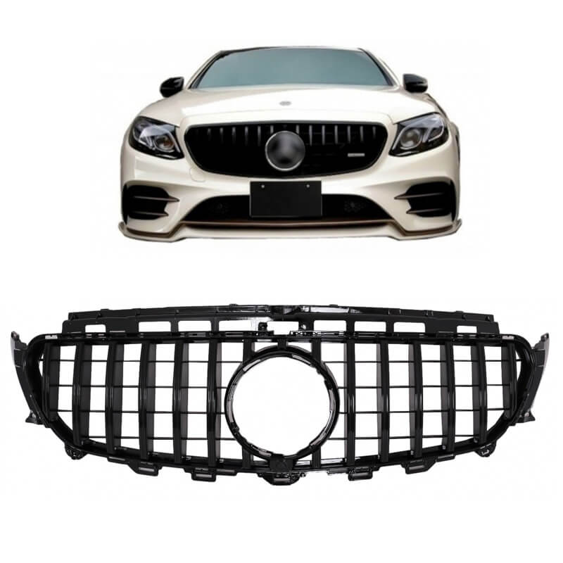 Βλησαρούλης Car Center - Μάσκα Για Mercedes-Benz E-Class W213 16-19 GT Amg Panamericana Look Μαύρο Γυαλιστερό 1 Τεμάχιο