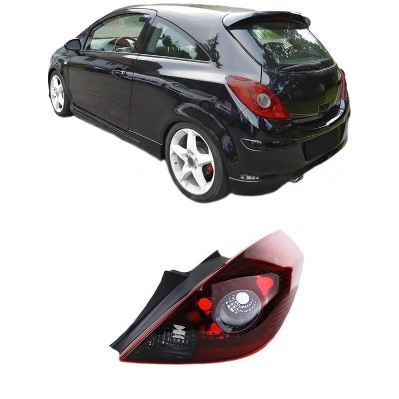 Βλησαρούλης Car Center - Φανάρι Πισινό Δεξί Για Opel Corsa D 3D 06-14 OPC Look Κόκκινο/Φιμέ TYC