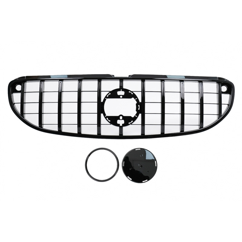 Βλησαρούλης Car Center - Μάσκα Για Smart ForTwo C453 A453 (2014-2019) GT Amg Panamericana Look Γυαλιστερή Μαύρη 1 Τεμάχιο