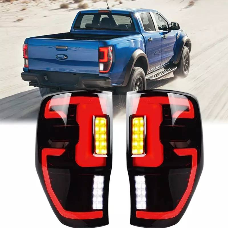 Βλησαρούλης Car Center - Πισινά Φανάρια Set Για Ford Ranger T6 T7 T8 12-20 Led Bar Dynamic Black Full Led