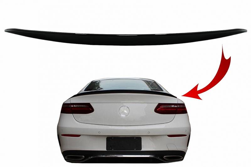 Βλησαρούλης Car Center - Αεροτομή Πορτ Παγκάζ Για Mercedes-Benz E-Class C238 Coupe 2016+ Abs Πλαστικό Γυαλιστερή Μαύρη