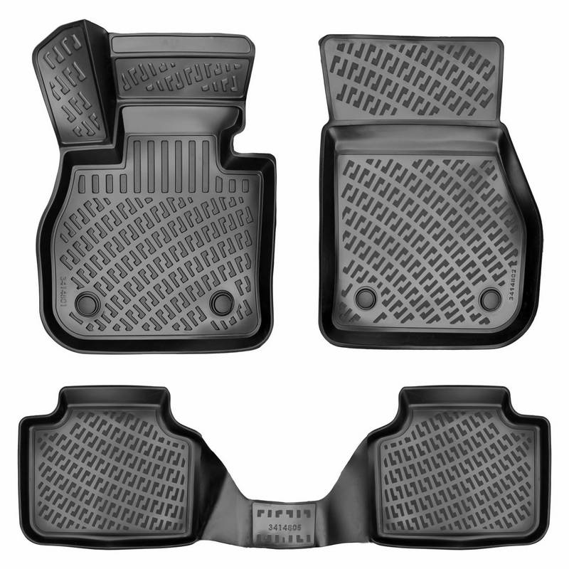 Βλησαρούλης Car Center - Πατάκια Σκαφάκια 3D Από Λάστιχο TPE Για  Bmw X1 U11 2022+ Black Rizline 4  Τεμάχια Μαύρα