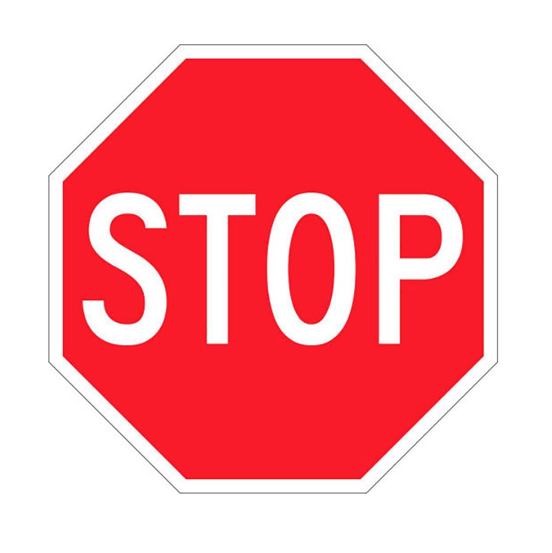Βλησαρούλης Car Center - Αυτοκόλλητο Σήμα "Stop" 11x11cm 1 Τεμάχιο