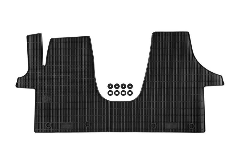 Βλησαρούλης Car Center - Λαστιχένια Πατάκια Geyer & Hosaja Για VW Transporter T5 2003-2014 / T6 2015+ 1 Τεμάχιο Μαύρο 809/1C