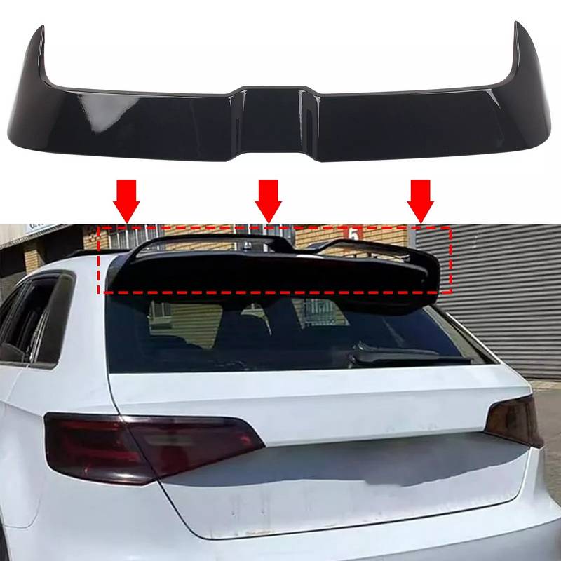 Βλησαρούλης Car Center - Αεροτομή Οροφής Για Audi A3 8V Hatchback 12-20 Oettinger Look Μαύρο Γυαλιστερό Από Abs Πλαστικό