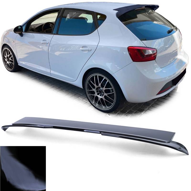 Βλησαρούλης Car Center - Αεροτομή Οροφής Για Seat Ibiza 6J / 6P 5D 08-17 Cupra Look Piano Black Από Abs Πλαστικό