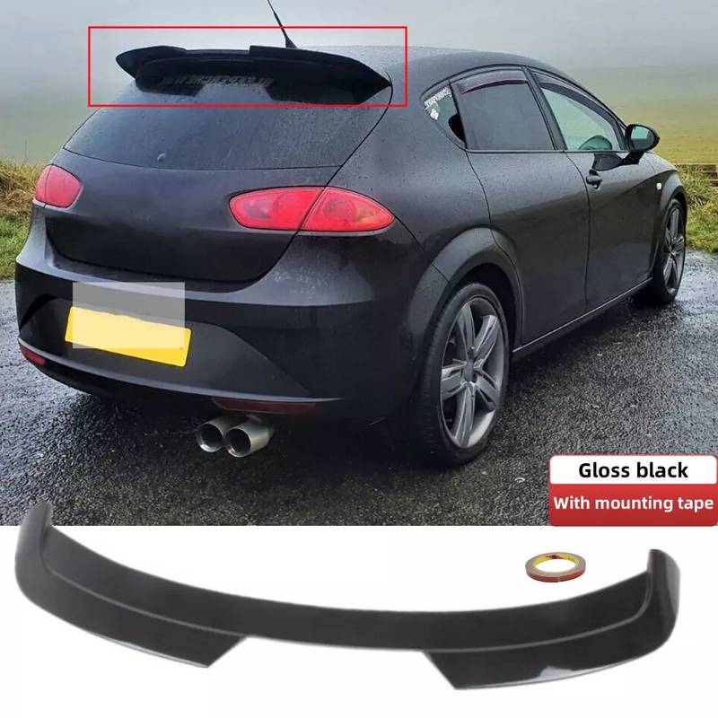 Βλησαρούλης Car Center - Αεροτομή Οροφής Για Seat Leon 1P 09-13 Cupra Look Από Abs Πλαστικό Μαύρη Γυαλιστερή
