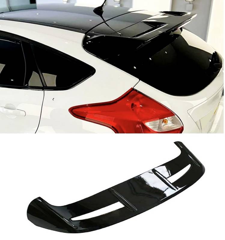 Βλησαρούλης Car Center - Αεροτομή Οροφής Για Ford Focus Hatchback 11-18 ST-Line Γυαλιστερή Μαύρη Από Abs Πλαστικό