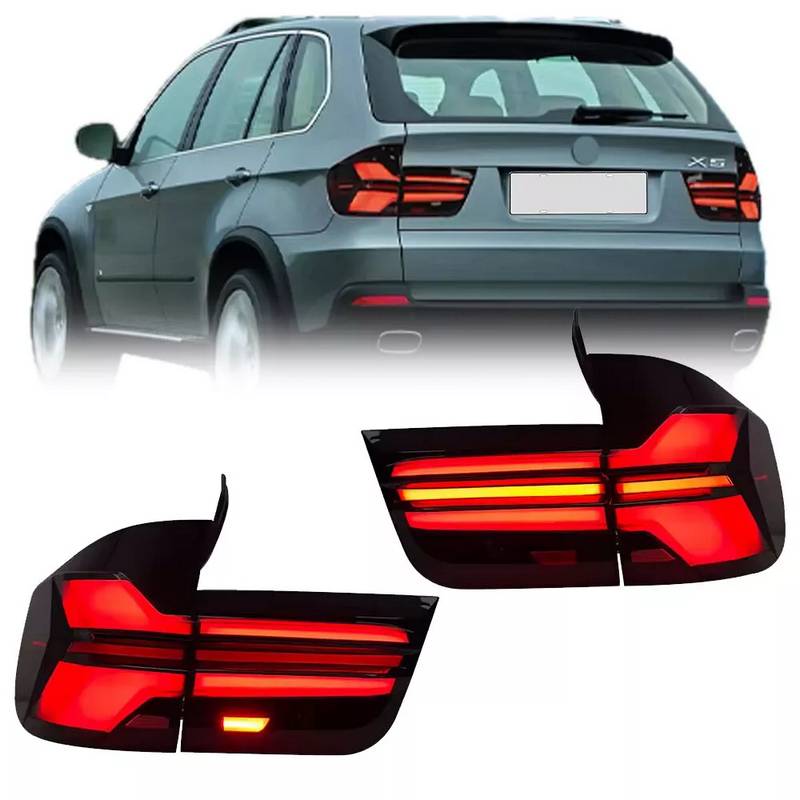 Βλησαρούλης Car Center - Πισινά Φανάρια Set Για Bmw X5 E70 07-13 Led Bar Upgrade to G05 LCI Look Smoke