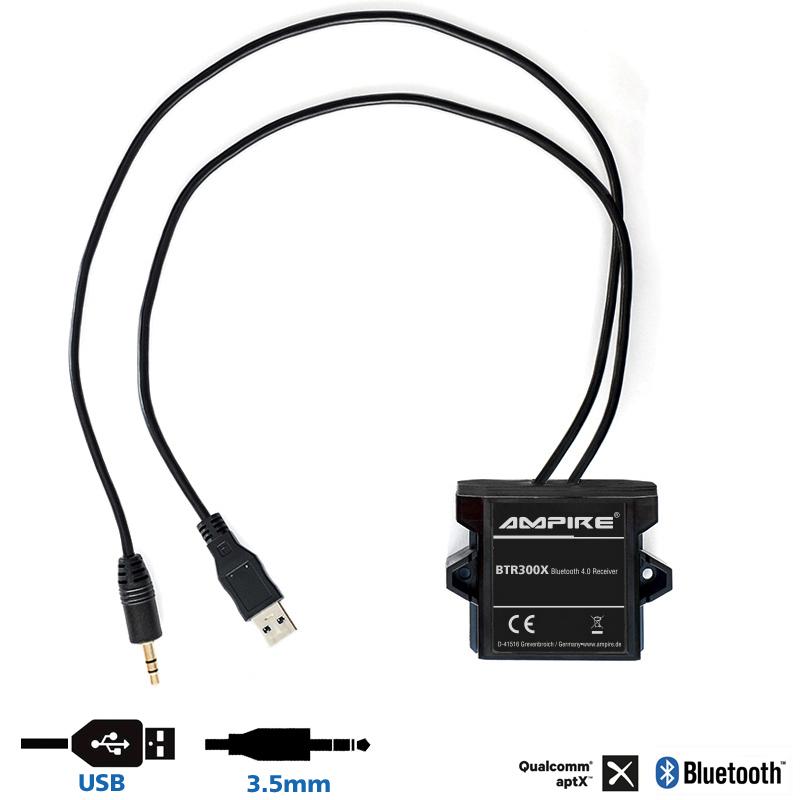 Βλησαρούλης Car Center - Ampire BTR300x Δέκτης Bluetooth (Τεμάχιο)-