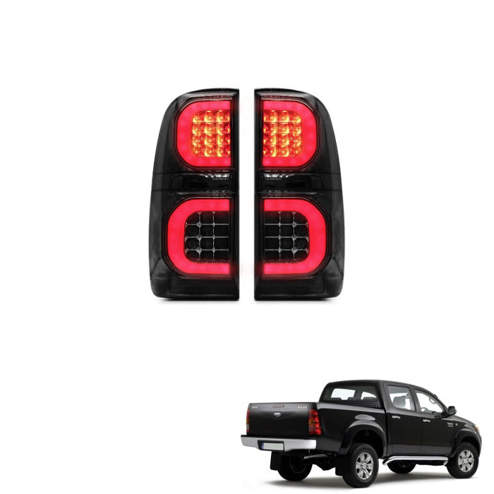 Βλησαρούλης Car Center - FULL LED ΠΙΣΩ ΦΑΝΑΡΙΑ TOYOTA HILUX 2005-2015 VIGO ΦΙΜΕ ΕΡΓΟΣΤΑΣΙΑΚΗ ΕΦΑΡΜΟΓΗ PLUG & PLAY LEDEVO 2 ΤΜΧ