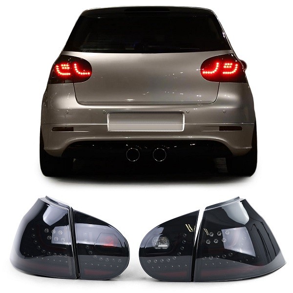 Βλησαρούλης Car Center - LED πίσω φανάρια μαρκέ VW Golf 5 smoke 03-08