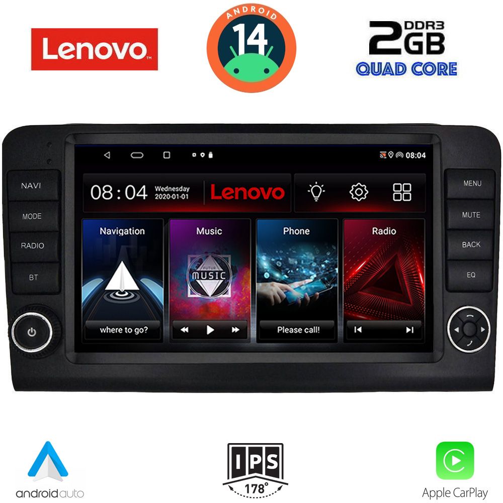 Βλησαρούλης Car Center - LENOVO LVD 2416_CPA (9inc) MULTIMEDIA TABLET for MERCEDES ML (W164) – GL (X164) mod. 2005-2011