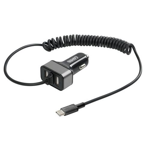 Βλησαρούλης Car Center - Lampa ΑΝΤΑΠΤΟΡΑΣ ΑΝΑΠΤΗΡΑ SILVER LINE 12/24V - 6000mA (2 USB & ΚΑΛΩΔΙΟ ΦΟΡΤΙΣΗΣ TYPE C) - 150 cm  L3885.2/T