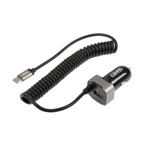Βλησαρούλης Car Center - Lampa ΑΝΤΑΠΤΟΡΑΣ ΦΟΡΤΙΣΤΗΣ ΑΝΑΠΤΗΡΑ 12/24V 3000mA ΜΕ ΘΥΡΑ USB+ 1 USB TYPE-C ΜΕ ΚΑΛΩΔΙΟ 150cm FAST CHARGE L3889.2/T