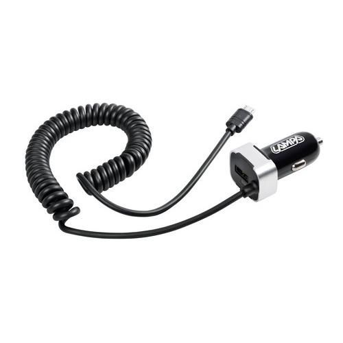 Βλησαρούλης Car Center - Lampa Αντάπτορας Αναπτήρα 12/24V 2400mA Διπλός με Θύρα USB+MICRO USB με καλώδιο 150cm ΧΕL3892.8/T