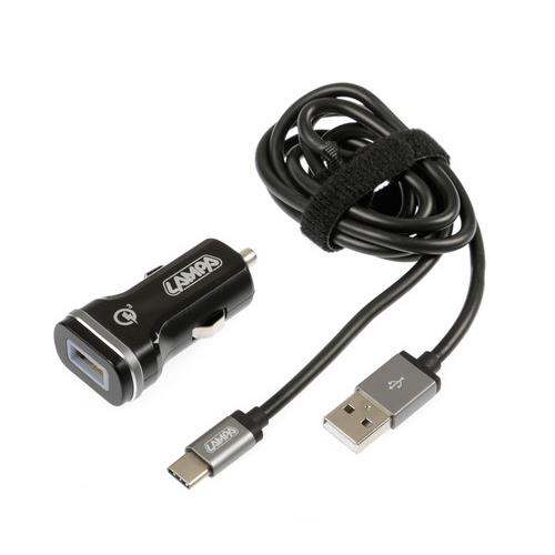 Βλησαρούλης Car Center - Lampa ΦΟΡΤΙΣΤΗΣ ΑΝΑΠΤΗΡΑ 12/24V ΜΕ 1 USB TYPE-C 3000mA ΚΑΛΩΔΙΟ 100cm ULTRA FAST CHARGER(LAPTOP/NOTEBOOK) L3889.4/T
