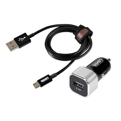 Βλησαρούλης Car Center - Lampa Φορτιστής FAST CHARGER micro USB, 2400 mA, 12 / 24V με καλώδιο μεταφοράς δεδομένων / συγχρονισμού ΧΕL3894.1/T