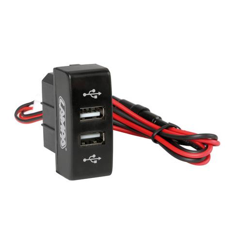 Βλησαρούλης Car Center - MERCEDES ACTROS MP3 08>13 ΑΝΤΑΠΤΟΡΑΣ ΔΙΠΛΟΣ USB 12/24V 3A ΜΕ ΚΑΛΩΔΙΟ 15cm