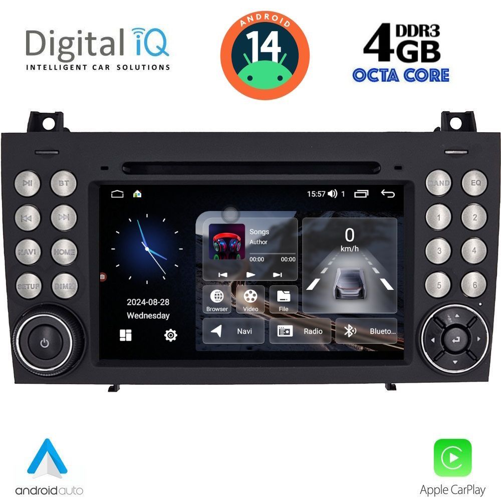Βλησαρούλης Car Center - DIGITAL IQ MSG 496_CPA (7&apos;&apos; DECK) MULTIMEDIA SYSTEM for MERCEDES SLK (R171) mod. 2004-2010