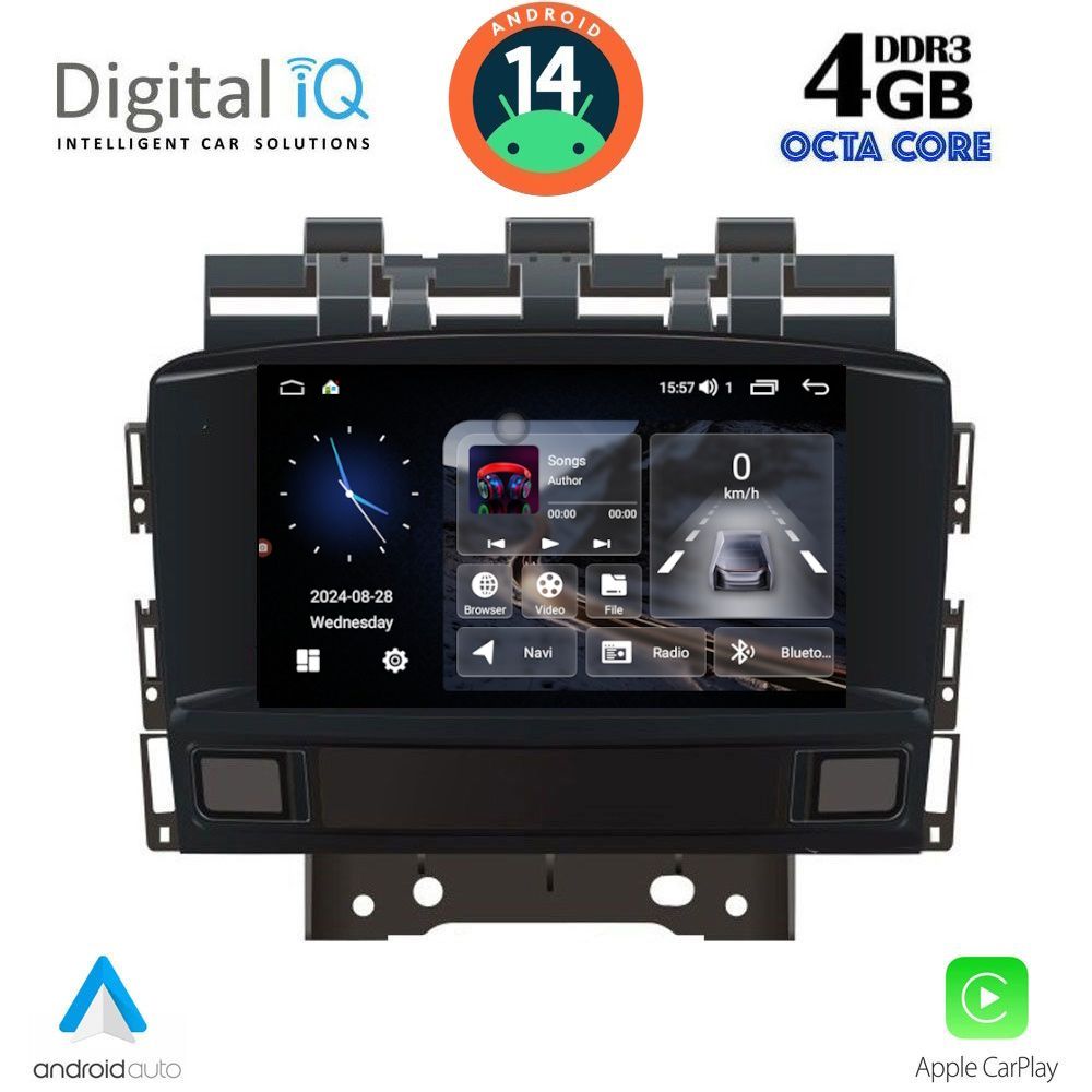 Βλησαρούλης Car Center - DIGITAL IQ MSG 472_CPA (7” DECK) MULTIMEDIA SYSTEM for OPEL ASTRA J mod. 2010-2016