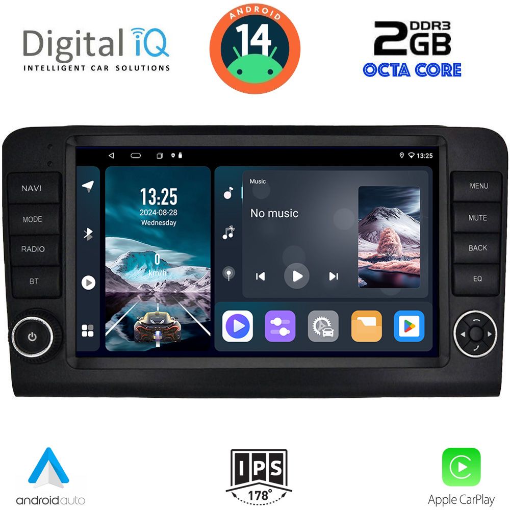 Βλησαρούλης Car Center - DIGITAL IQ RTG 4416_CPA (9inc) MULTIMEDIA TABLET for MERCEDES ML (W164) – GL (X164) mod. 2005-2011
