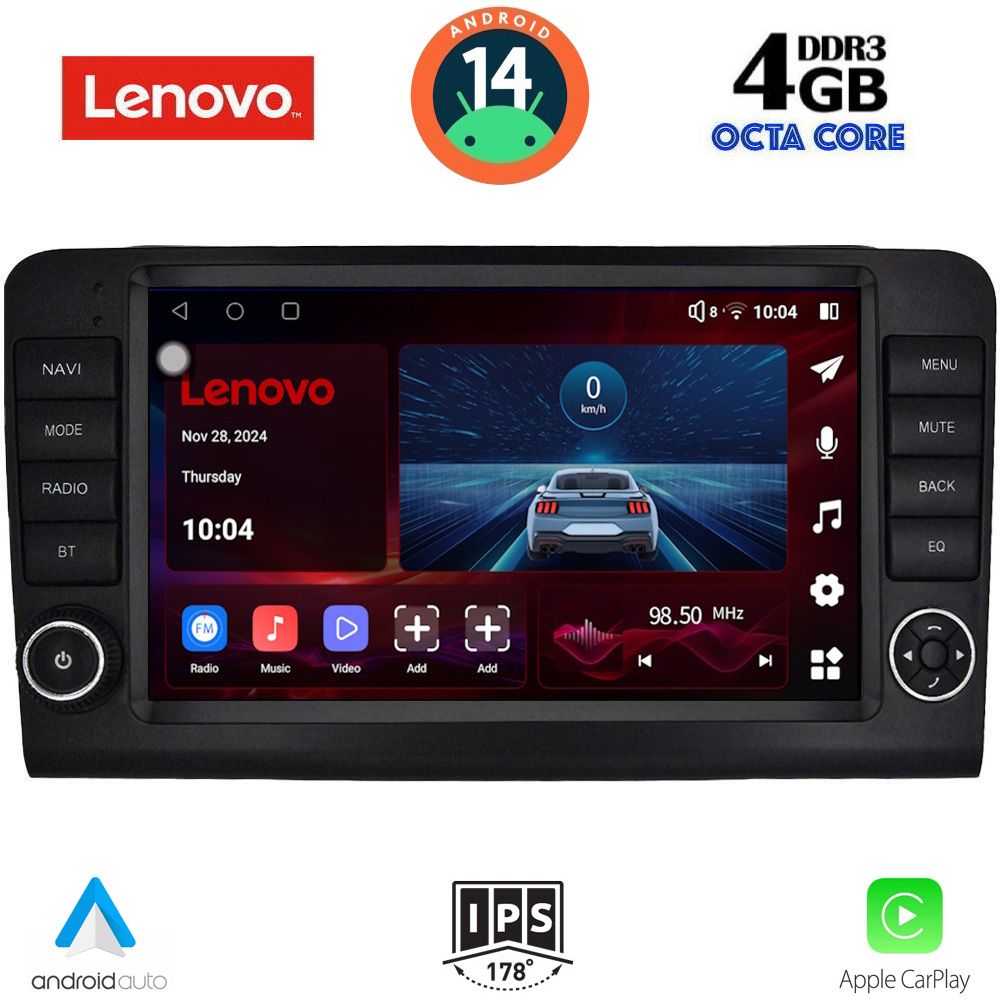 Βλησαρούλης Car Center - LENOVO SSV 8416_CPA (9inc) MULTIMEDIA TABLET for MERCEDES ML (W164) – GL (X164) mod. 2005-2011