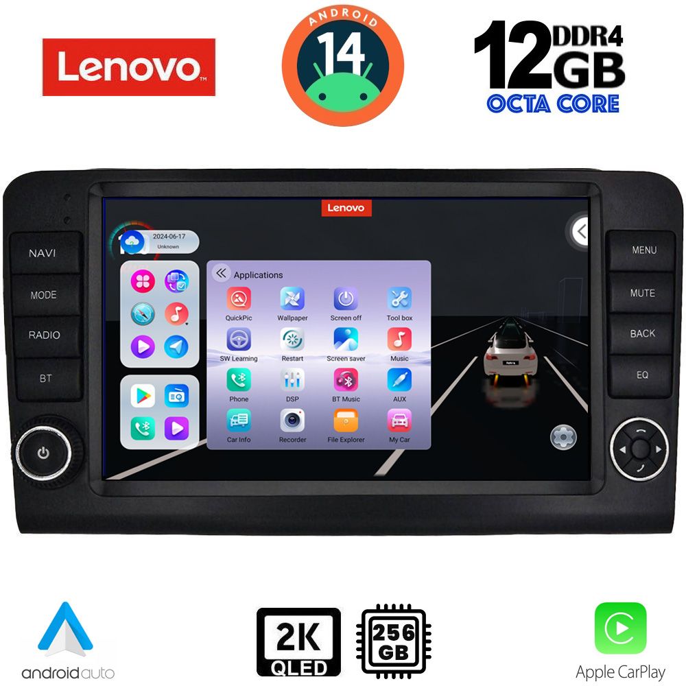 Βλησαρούλης Car Center - LENOVO SSZ 12416_CPA (9inc) MULTIMEDIA TABLET for MERCEDES ML (W164) – GL (X164) mod. 2005-2011