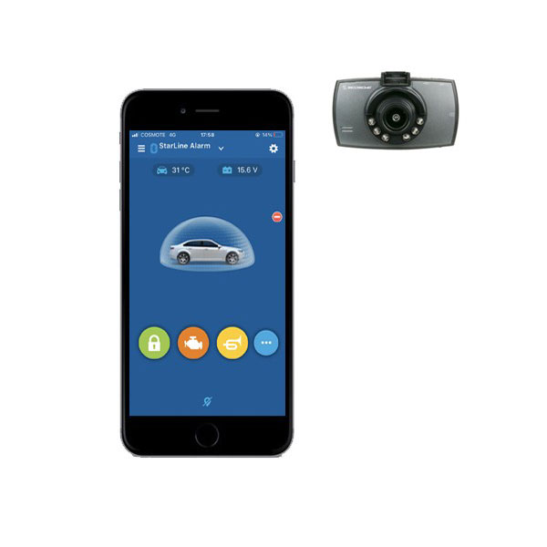 Βλησαρούλης Car Center - STARLINE E9-007 (E9 MINI) ΣΥΣΤΗΜΑ ΑΣΦΑΛΕΙΑΣ CANBUS ΚΑΙ ΚΑΜΕΡΑ ΚΑΤΑΓΡΑΦΗΣ SCOSCHE (ΣΕΤ)