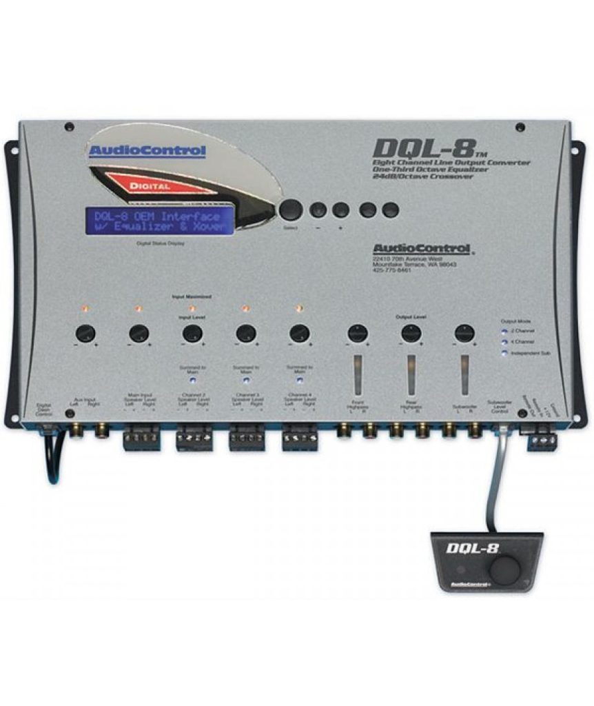 Βλησαρούλης Car Center - AudioControl DQL-8 Επεξεργαστής Ήχου 8 Καναλιών 400W RMS (Τεμάχιο)-
