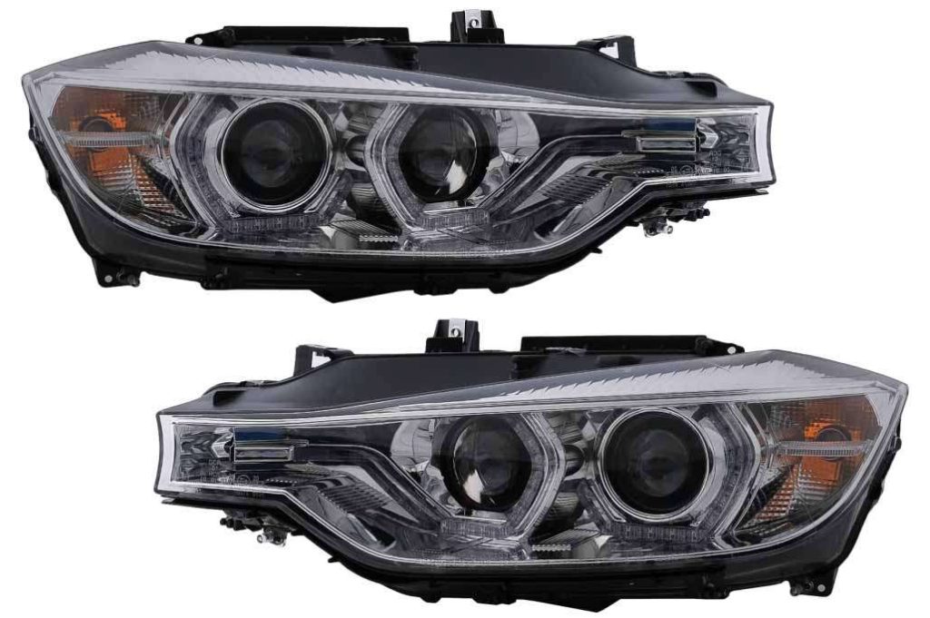 Βλησαρούλης Car Center - Angel Eyes Headlights LED DRL suitable for BMW 3 Series F30 F31 Sedan Touring (10.2011-05.2015) Chrome