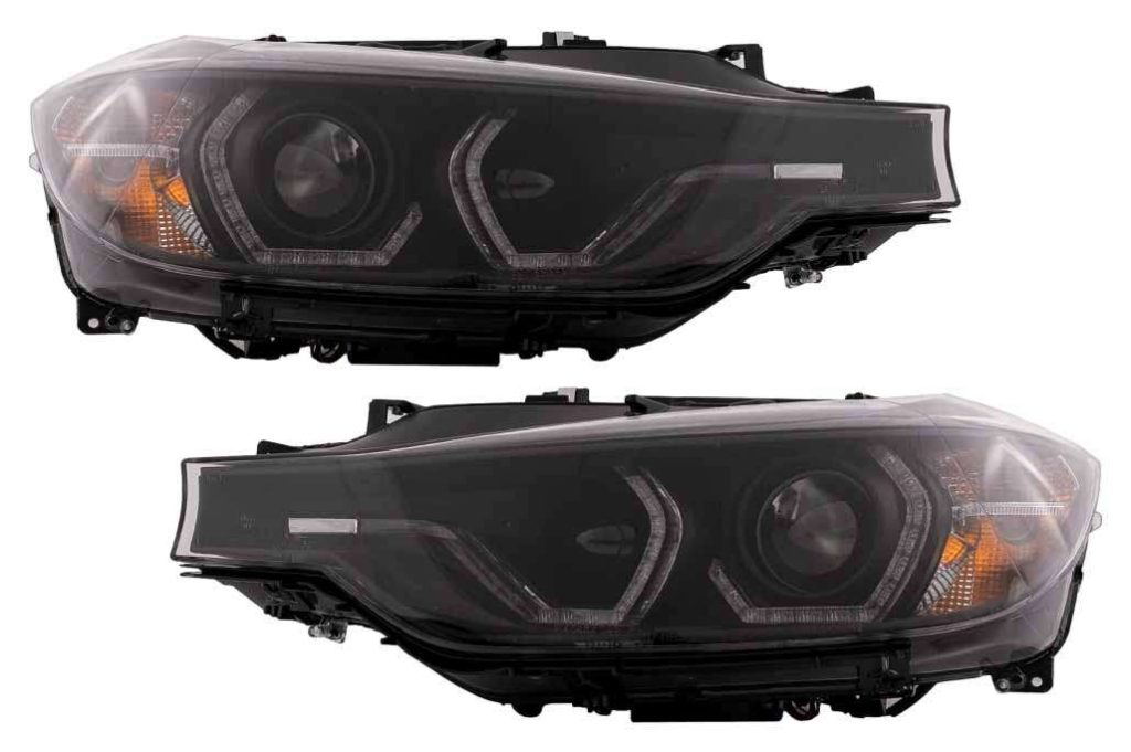 Βλησαρούλης Car Center - Angel Eyes Xenon Headlights suitable for BMW 3 Series F30 F31 Sedan Touring (10.2011-05.2015) Black