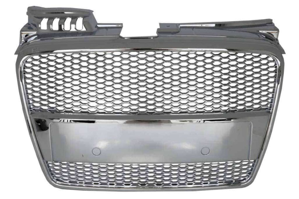 Βλησαρούλης Car Center - Badgeless Front Grille suitable for Audi A4 B7 Limousine Avant Cabrio (2004-2009) RS4 Design Chrome