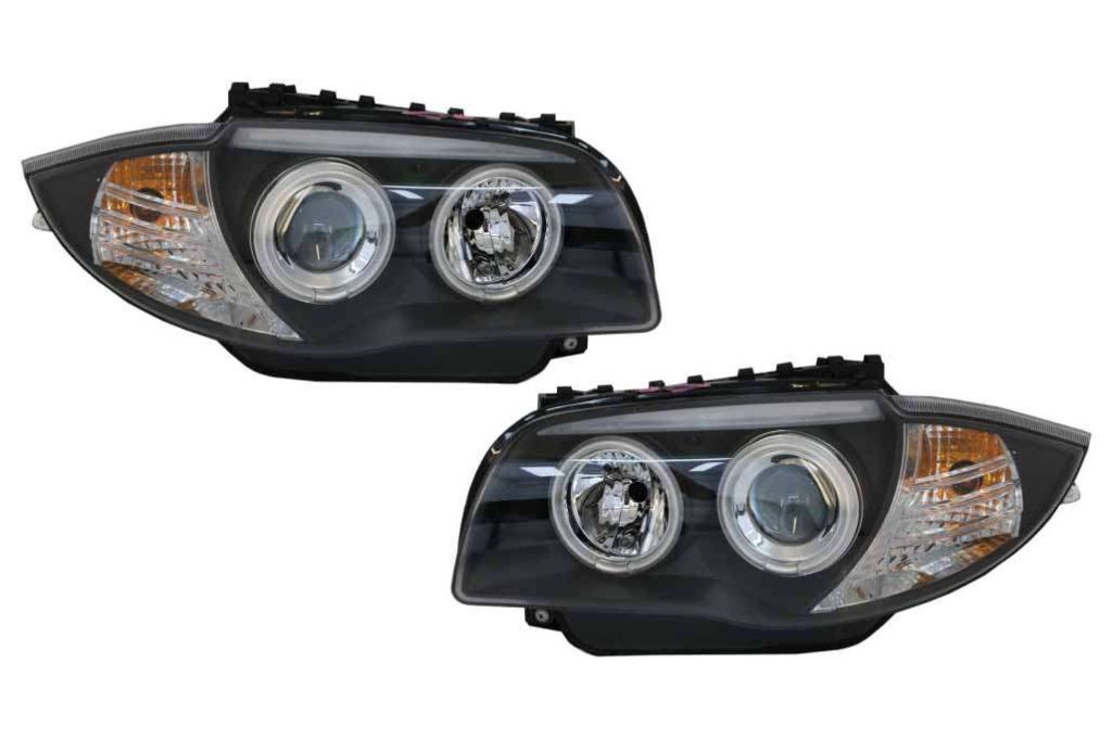 Βλησαρούλης Car Center - CCFL Angel Eyes Headlights suitable for BMW 1 Series E87 E81 E82 E88 (2004-2011) Black
